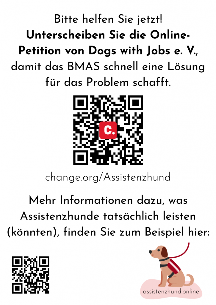 Vorschau der Rückseite des Flyers zur Petition